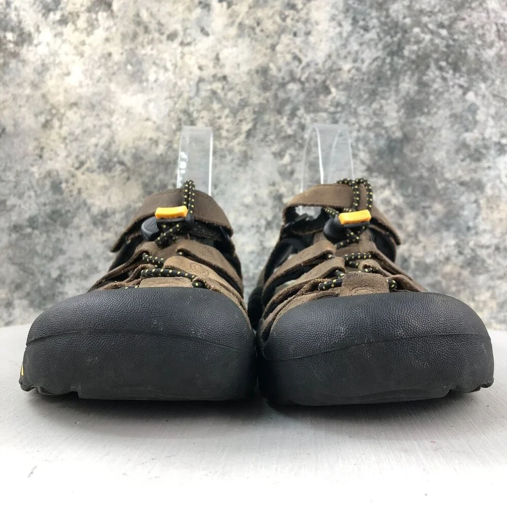 Keen Big Kids Size 4 Newport Premium Brown Leather Hook & Loop Outdoor Sandals
